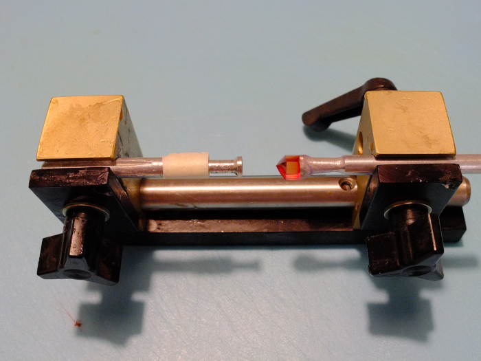 sapphire in polymetric dop transfer jig